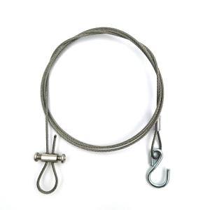 China Stainless Steel Braided Wire Rope Loop And Terminal Galvanized Wire Rope With Snap Hook factory
