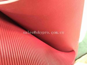 China Non Slip Insulation Rubber Mats Sheet Garage Usage Fine Ribbed Pattern factory