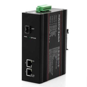 China 3 Ports gigabit Industrial Ethernet Switch 2 10M / 100M / 1000M RJ45 ports on sale