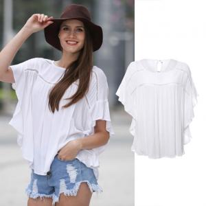 China Newest Design Women Crochet Fashion Blouse Casual Style factory