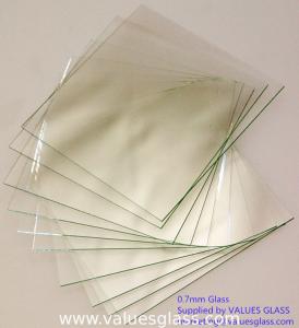 China Alkaline Resistant Super Thin Glass Sheet Clear Color Easy Installation factory