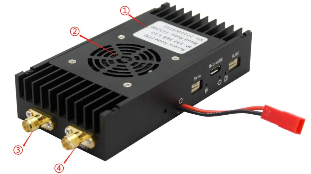 Long Range 15km Light Weight Uav IP Radio Video Data Link Transmitter