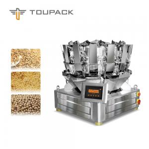 China Compact PLC/MCU 10 Head Multihead Weigher Cereal,cereal and corn flex Pasta,Candy,Seed,Nut,Biscuit Packing Machine on sale