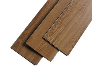 China SPC Rigid Click Dry Back Vinyl Plank Flooring Wood Texture With IXPE Foam factory