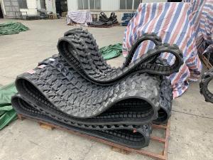 China Guideway Excavator Rubber Tracks Agricultural Machinery Rubber Crawler Block factory