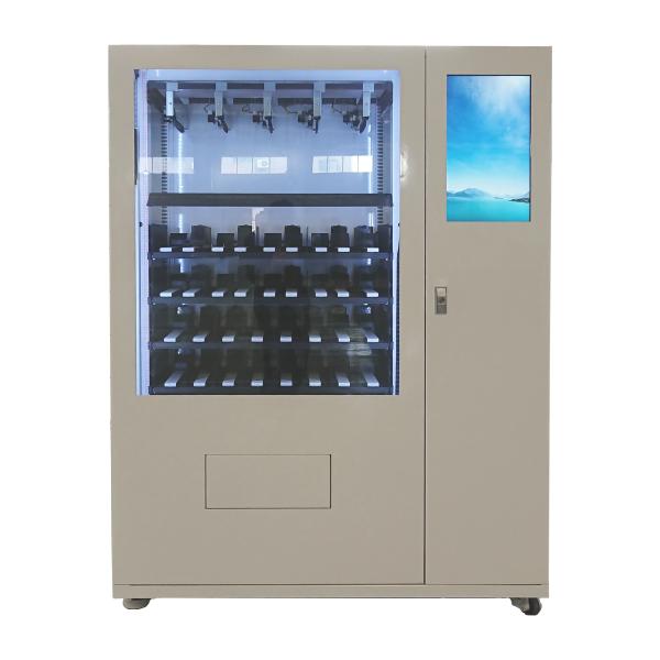 Salad Vegetables Glass Bottle Combo Vending Machine Indoor Big Touch Screen Non-touch Payment Option