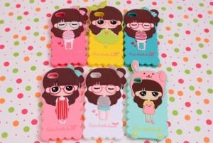 China Hot Sale high quality cute girl beauty girl silicon case for smart phone factory