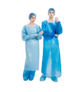 China FDA Disposable CPE Gown , 510K CPE plastic gown factory