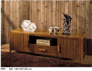 China Simple Wood TV stand design Living room set/solid wood floor cabinet set factory