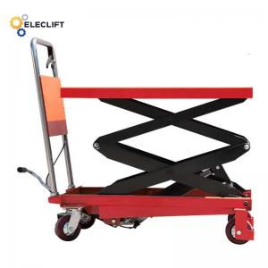 China Foot Pedal Controls Hydraulic Scissor Lift Table Trolley 8m/Min on sale