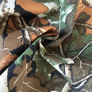 China TC Twill Camouflage Fabric Custom Printed Design For Hunting Coat factory