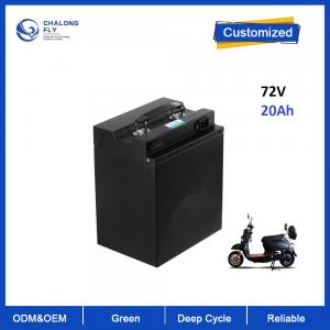 China Customized BMS Deep Cycle 72V 20Ah 25Ah 30A Ebike Electric Scooter Motorcycle Lifepo4 Phosphate Lithium Battery OEM ODM factory