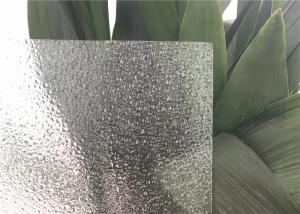 China Diamond Patterned Glass 5 Mm ~22 Mm For Toilet Shower Door Rain Flower Pattern factory