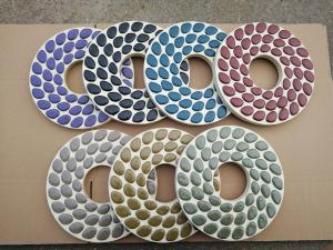 China 230mm Wool Felt Diamond Polishing Wheels For Concrete Floors , Carton Package factory