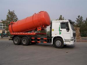 China Sinotruk HOWO Vacuum Suction Truck With Jetting Cleaning KEG Pipe Nozzle 12m3 Tanker factory