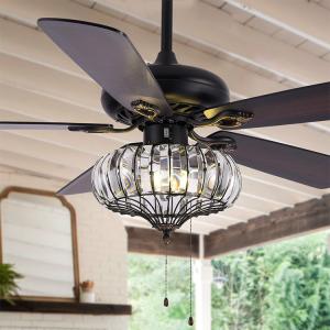 China Surface Mounting 120V 65W Industrial Ceiling Fan Light / 52 Inch 5 Blade Ceiling Fan factory