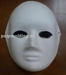 Unbleached Recycled Paper Carnival Mask support Bagassse / Bamboo pulp