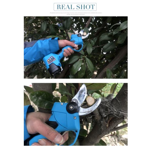 16.8V 2.5CM Battery Orchard Pruer Electric Pruning Scissors Shears with Finger Protection
