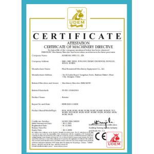 WUXI RONNIEWELL MACHINERY EQUIPMENT CO.,LTD Certifications