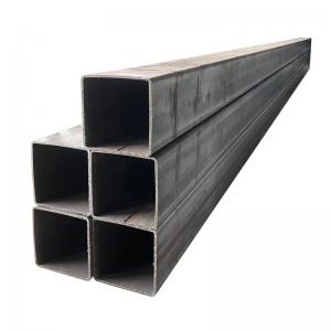 China Seamless Carbon Steel Pipe Welded Black Steel Square Pipe / Rectangular Steel Tube factory