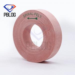 China Rolled Spiral Felt Polishing Wheel Pink Wool Polishing Wheel on sale