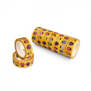 China Printed Super Skinny Washi Paper Masking Tape For Gift Package / Decorative on sale