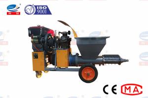 China Energy Saving Mortar Plastering Machine Diesel Engine Driven Wall Surface Used on sale