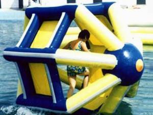 China PVC tarpaulin Inflatable Water Roller , Inflatable Water Park Amusement Equipment factory