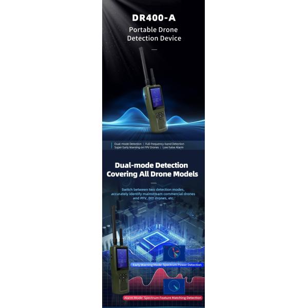 Portable Long Range 3KM Anti Drone Detector