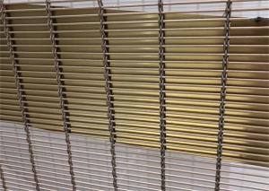 China Gold Color Decorative Metal Mesh Sheets For Exterior Wall Decoration factory