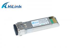 China Hilink 10G Fiber Optical Transceiver Module SFP+ CWDM ZR 80KM Long Distance 1470-1610 on sale