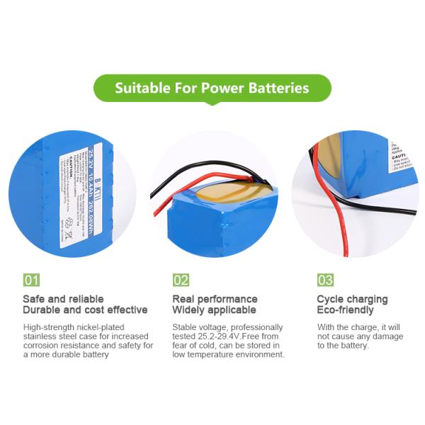 Electric Skateboard Battery Pack Rechargeable 25.2V 10.4ah Flat Li Ion Battery Pack 18650
