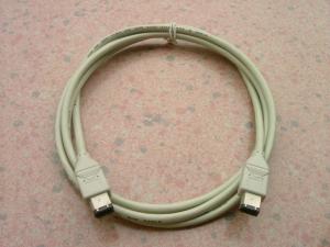 China Beige Mini Firewire Cable 1394A 6 Pin Male To 6P Male 3 Meter With PNP Function factory