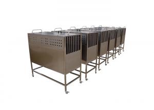 China Rustproof Heavy Duty Dog Crate For Pet Clinic , Stainless Steel Pet Transport Cage factory