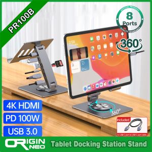 Buy cheap Originneo 360° Rotatable 7-in-1 Tablet Stand with USB C Hub Docking Station from wholesalers