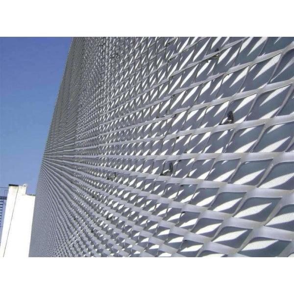 Perforated Diamond Expanded Metal Aluminium Mesh With Customized Size