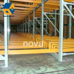 China Boltless Push Back Pallet Racking System Up To 4000KG/ Layer factory