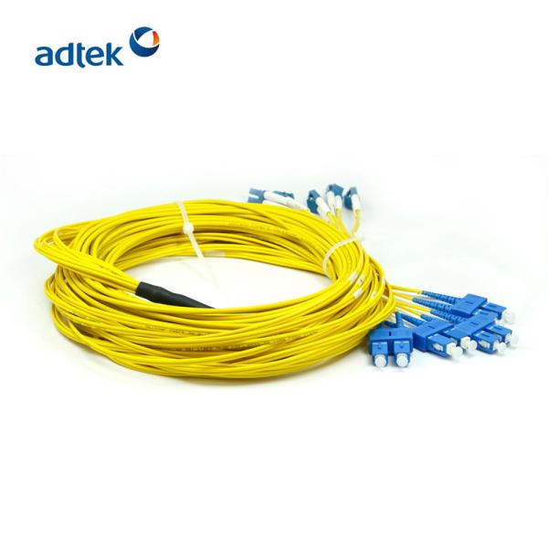 4 LC/UPC-SC/UPC Duplex 8 Fibers Singlemode PVC/LSZH Per-terminated Patch Cord