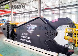China Demolition Rotating Excavator Hydraulic Scrap Shear Cutter 80 Ton 4300 Mm factory