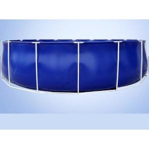 Buy cheap 50000 Liters Folding Tarpaulin Fish Pond , Blue Color Aquarium Fish Tank With from wholesalers