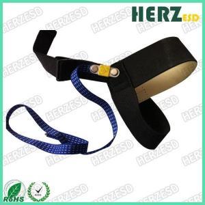 China 1M Ohms Resistor ESD Safety Strap / Heel ESD Grounding Strap Conductive Rubber Material factory