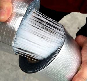 China Tape Butyl Aluminum Foil Butyl Tape Adhesive Roof Tape Butyl Rubber Single Sided Self Adhesive Wate on sale
