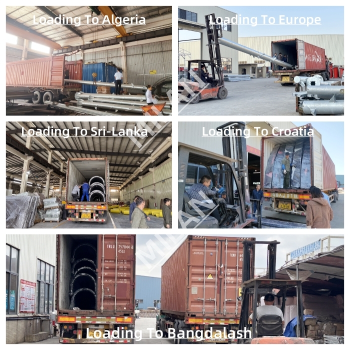 Wave pool equipment loading for shipment