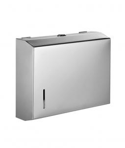 China Wall Mounted Stainless Steel Multifold Paper Towel Dispenser For Home Office School on sale