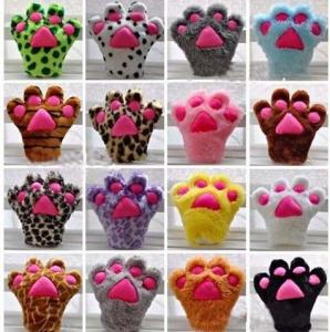 China Plush Paw Gloves Hand Puppet stuffed Animal  Plush Toys For Promotion Gifts factory