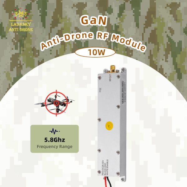 5.8GHz 10W GaN RF Power Amplifier Module for Drone Detection