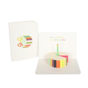 China CMYK Happy Birthday 3D Greeting Card , Laser Cut Pop Up Cards OEM FCC Certificates factory