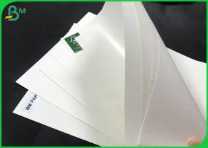 China Single Wall Cup Material 15gsm PE Plastic Coating Surface White Paper Sheets on sale