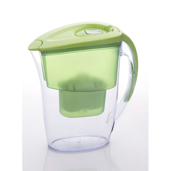 PP Lid ABS Body Food Grade Water Filter Jugs With Manual Timer Indicator