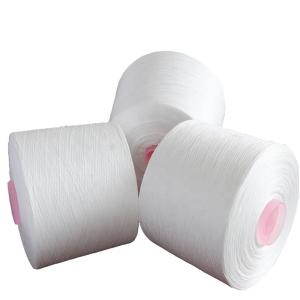 Buy cheap 20/2 Raw White 100% Polyester Spun Yarn With Dyeing Tube from wholesalers